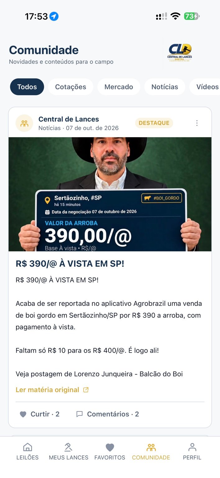 Comunidade da Central de Lances